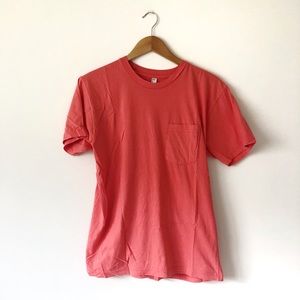 American Apparel Men’s Crewneck Pocket Tee
